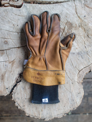 Black Merino Wool Glove Liner