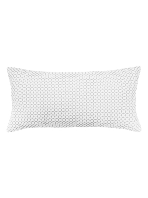 Grey Morning Glory Throw Pillow