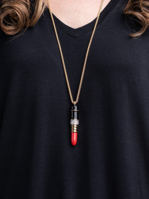 Red Lipstick Pendant