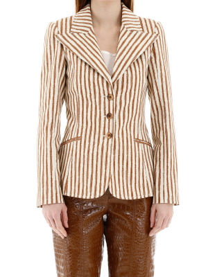 Alberta Ferretti Striped Blazer