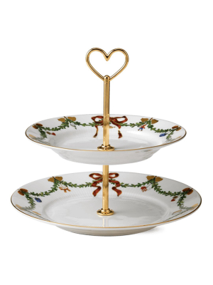 Star Fluted Christmas Etagere