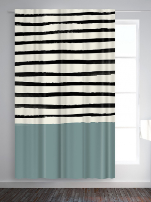 Americanflat River Stone By Leah Flores Blackout Rod Pocket Single Curtain Panel 50x84