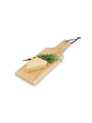 Rubberwood Botella Cheese Board - Picnic Time