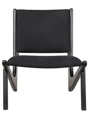 Bumerang Chair In Charcoal Black