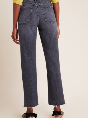 Closed Gloria High-rise Frayed Straight Jeans