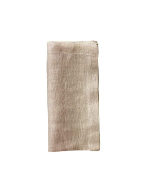 Kim Seybert Chambray Gauze Napkin In Natural - Set Of 4