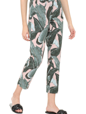 Weekend Max Mara Okra Printed Trousers