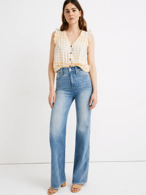 11" High-rise Flare Jeans In Arbordale Wash