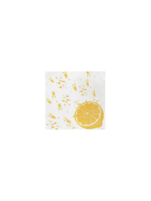 Vietri Papersoft  Cocktail Napkins - Lemon