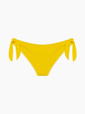 Mia Tie Side Bikini Bottom - Marigold Yellow