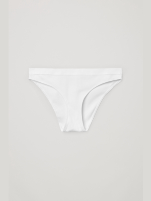 Ribbed Organic Cotton Briefs