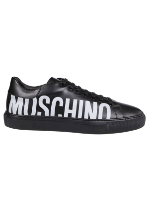 Moschino Logo Print Lace-up Sneakers