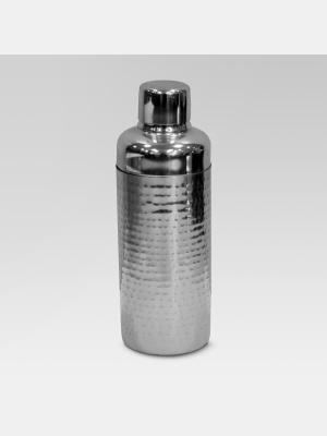 Stainless Steel Hammered Cocktail Shaker - Threshold™