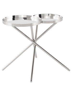 Nuevo Olivia Side Table - Silver