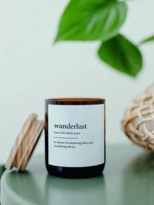 Dictionary Soy Candle - Wanderlust - India