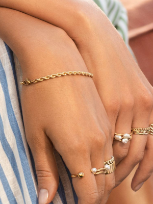 Gold Rope Chain Bracelet