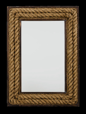 Rectangle Jute Mirror