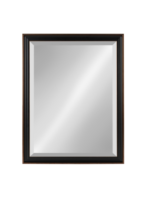 Kate And Laurel Havana Framed Beveled Wall Mirror, Oil Rubbed