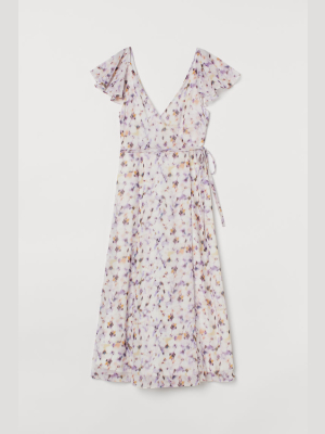 Long V-neck Dress