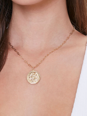 Ancient Coin Pendant Necklace