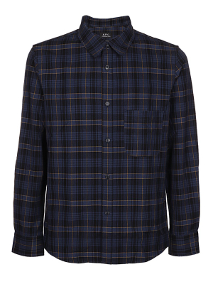 A.p.c. Checked Long-sleeve Shirt