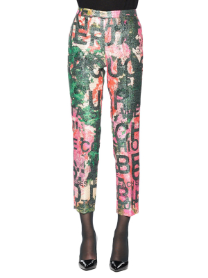 A Dream For Winter Jacquard Narrow Pants