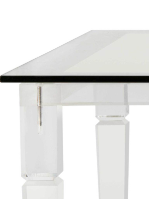 Amish Acrylic Coffee Table Clear