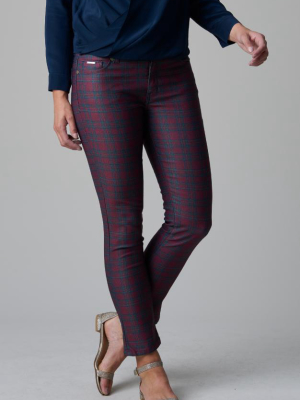 Audrey Ankle Red Stewart Plaid