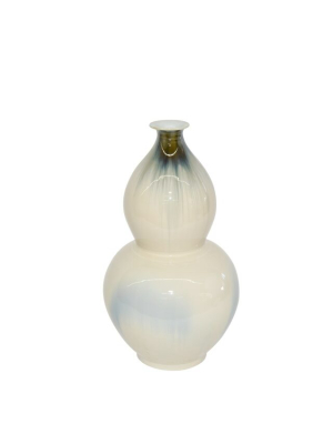 Reaction Glazed Gourd Vase In Two Sizes