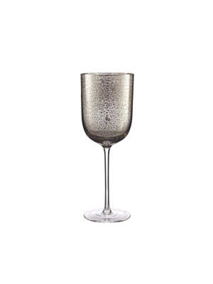 Kim Seybert Crackle Goblet In Platinum - Set Of 4