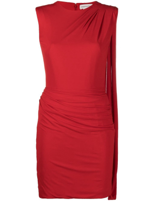 Alexander Mcqueen Draped Sleeveless Mini Dress