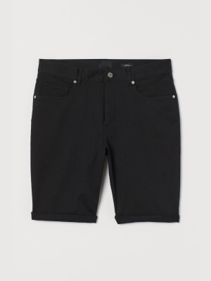 Slim Fit Twill Shorts