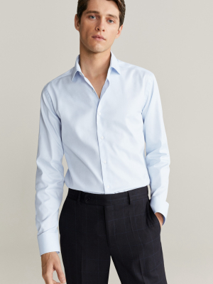 Slim Fit Structured Tailored Shirt