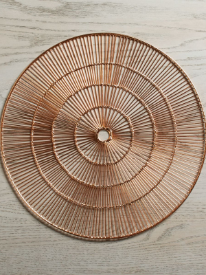 Round Copper Placemat