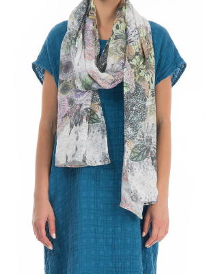 Botanical Soft Linen Scarf