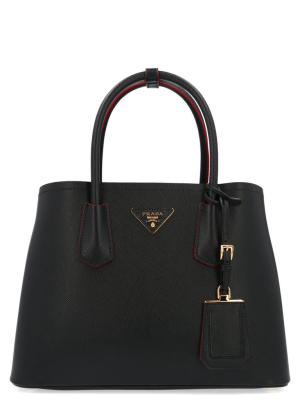 Prada Small Saffiano Double Handle Bag