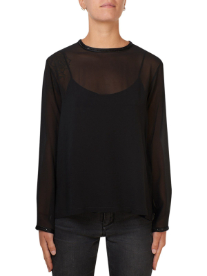 Max Mara Ferrara Sheer Blouse