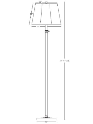 Bruno Adjustable Club Floor Lamp In Various Shades