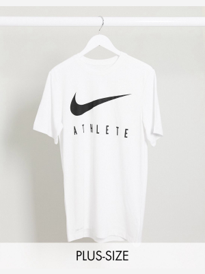 Nike Plus Training Athlete T-shirt In White