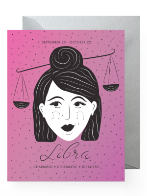 Bd Greeting Cards, Libra