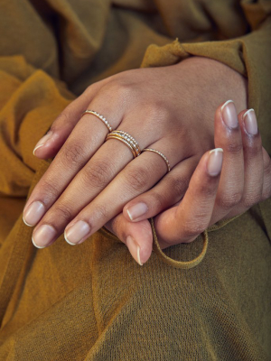 Linear Ten Stone Pave Band