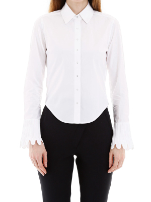 Coperni Scallop Cuff Detail Shirt