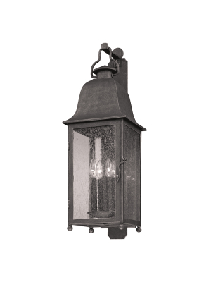 Larchmont 4lt Wall Lantern Large Aged Pewter