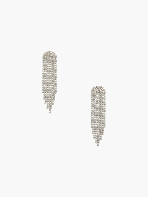 Pavé Crystal Waterfall Earrings