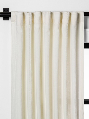 Tonal Texture Curtain Panel Sour Cream - Hearth & Hand™ With Magnolia