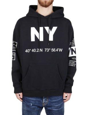 Buscemi Ny Logo Print Hoodie