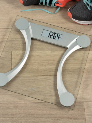 Curved Design Digital Glass Scale Clear - Taylor