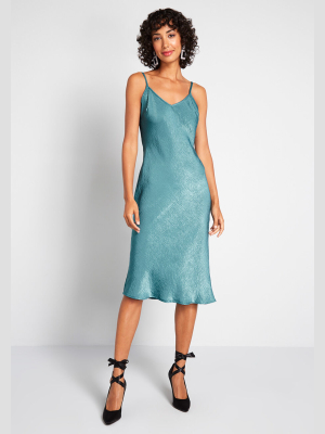 Take Notice Satin Slip Dress