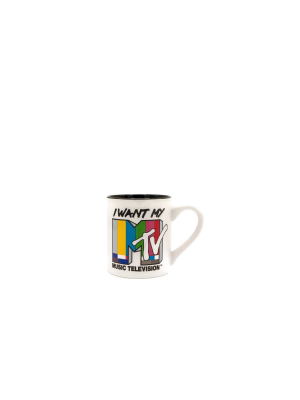 Mtv 14oz Ceramic Color Test Mug - Silver Buffalo