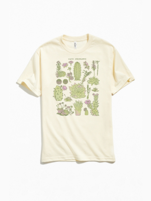 Cacti And Succulents Chart Tee